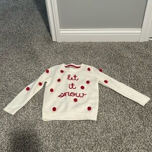 Let it Snow sweater toddler girl size 3T